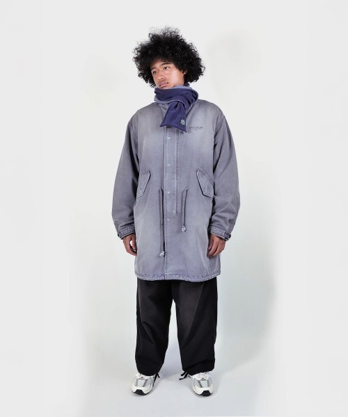 Kinetics(キネティクス)の「APPLEBUM Bleach Army Coat(アップルバム ブリーチ アーミーコート)(モッズコート・メンズ・グレー・MEDIUM/X-LARGE/LARGE)」の9枚目の写真