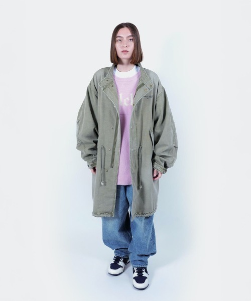 Kinetics(キネティクス)の「APPLEBUM Bleach Army Coat(アップルバム ブリーチ アーミーコート)(モッズコート・メンズ・グレー・MEDIUM/X-LARGE/LARGE)」の19枚目の写真