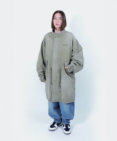 Kinetics(キネティクス)の「APPLEBUM Bleach Army Coat(アップルバム ブリーチ アーミーコート)(モッズコート・メンズ・グレー・MEDIUM/X-LARGE/LARGE)」の20枚目の写真