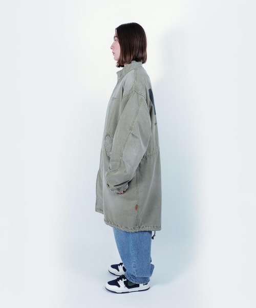 Kinetics(キネティクス)の「APPLEBUM Bleach Army Coat(アップルバム ブリーチ アーミーコート)(モッズコート・メンズ・グレー・MEDIUM/X-LARGE/LARGE)」の21枚目の写真