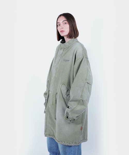 Kinetics(キネティクス)の「APPLEBUM Bleach Army Coat(アップルバム ブリーチ アーミーコート)(モッズコート・メンズ・グレー・MEDIUM/X-LARGE/LARGE)」の22枚目の写真