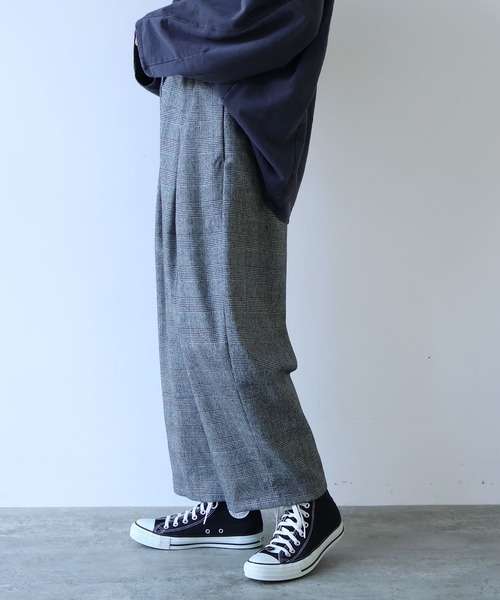 yuni（ユニ　）の「△washable wool check gum tack P（その他パンツ・レディース・ブラック・FREE）」の7枚目の写真