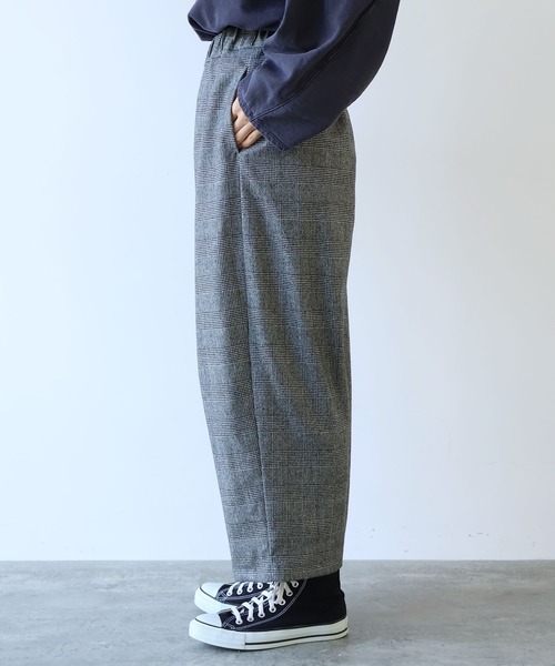 yuni（ユニ　）の「△washable wool check gum tack P（その他パンツ・レディース・ブラック・FREE）」の10枚目の写真