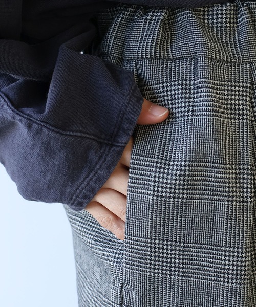 yuni（ユニ　）の「△washable wool check gum tack P（その他パンツ・レディース・ブラック・FREE）」の13枚目の写真