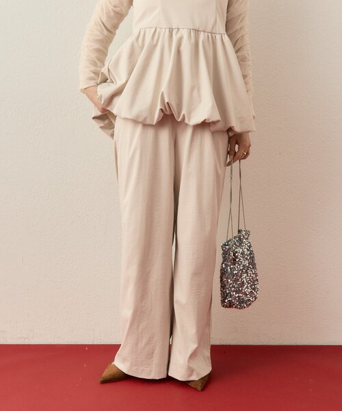 mystic（ミスティック）の「【@aoiikegaya企画】チュール切替ペプラムSET UP（その他パンツ・レディース・アイボリー/ブラック・2/1）」の16枚目の写真