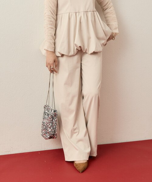 mystic（ミスティック）の「【@aoiikegaya企画】チュール切替ペプラムSET UP（その他パンツ・レディース・アイボリー/ブラック・2/1）」の17枚目の写真