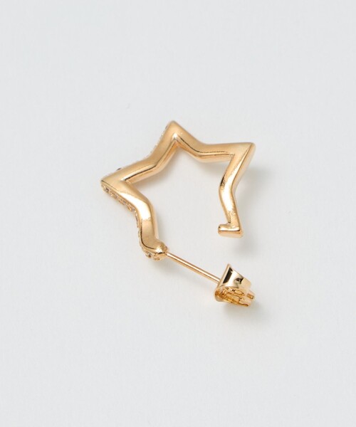 BEAUTY&YOUTH UNITED ARROWS（ビューティーアンドユースユナイテッドアローズ）の「キュービックジルコニア ライン スター ピアス（ピアス（両耳用）・レディース・シルバー/ゴールド・FREE）」の5枚目の写真