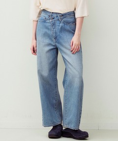 デニムアシンメトリーパンツ