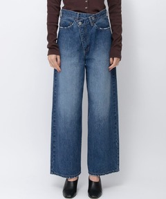 デニムアシンメトリーパンツ