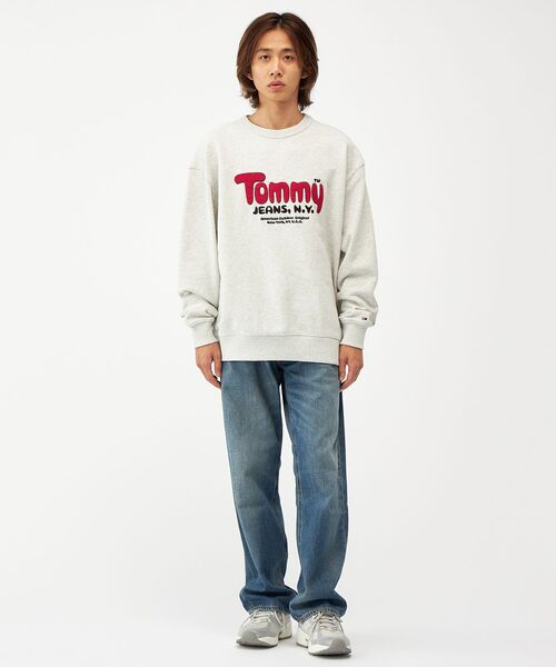 【TOM and JERRY】裏毛プルオーバー TOMT JUNIOR ジーンズ風スエット