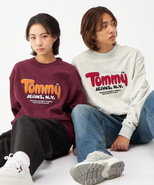 セール】リラックスブークレロゴスウェット（スウェット）｜TOMMY
