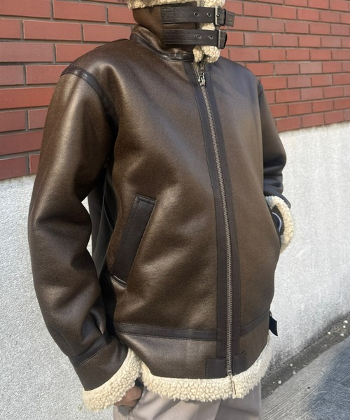 セール】B-3 フェイクムートンジャケット/フライトジャケット