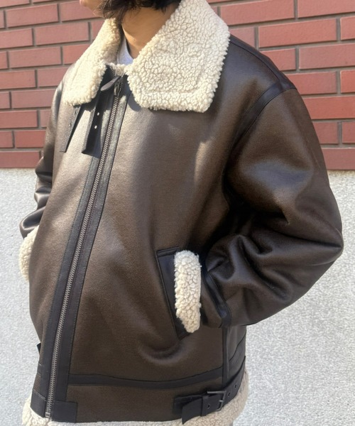 セール】B-3 フェイクムートンジャケット/フライトジャケット