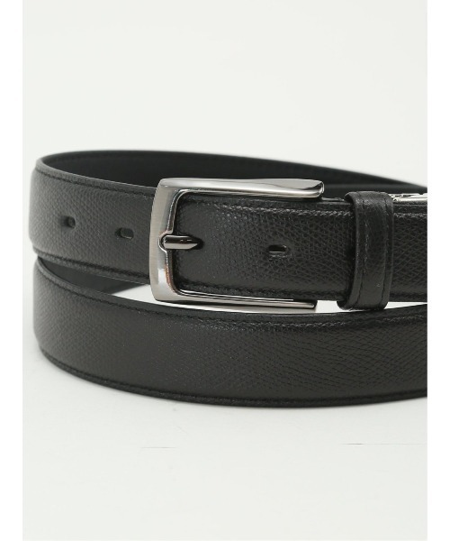 TAKA-Q（タカキュー）の「【姫路レザー 牛革】スーティスト サフィアーノ型押し シングルピンベルト（ベルト・メンズ・ブラウン/ブラック・FREE）」の2枚目の写真