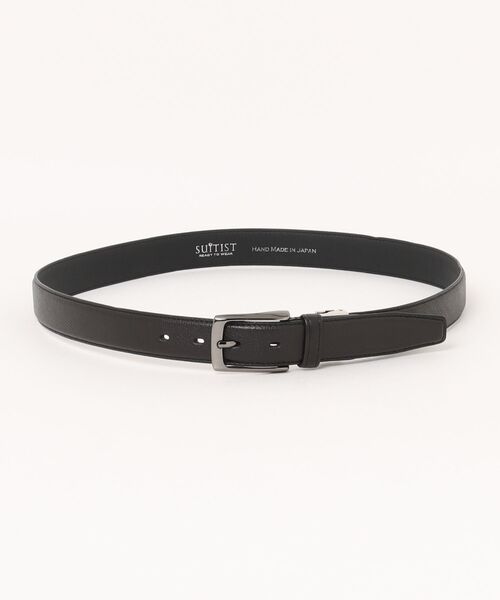 TAKA-Q（タカキュー）の「【姫路レザー 牛革】スーティスト サフィアーノ型押し シングルピンベルト（ベルト・メンズ・ブラウン/ブラック・FREE）」の4枚目の写真