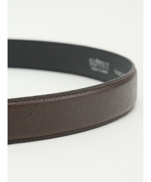 TAKA-Q（タカキュー）の「【姫路レザー 牛革】スーティスト サフィアーノ型押し シングルピンベルト（ベルト・メンズ・ブラウン/ブラック・FREE）」の12枚目の写真