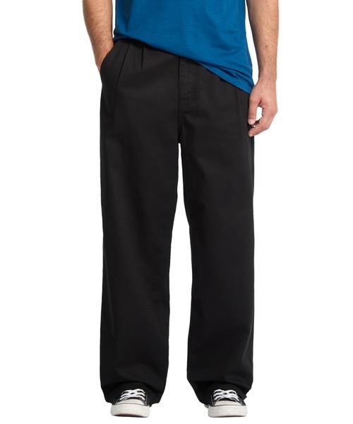 VOLCOM(ボルコム)の「VOLCOM BAGGOS PLEAT PANT/ボルコムバギーチノパンツ(その他パンツ・メンズ・ブラック・32inch/30inch/34inch/36inch)」の8枚目の写真