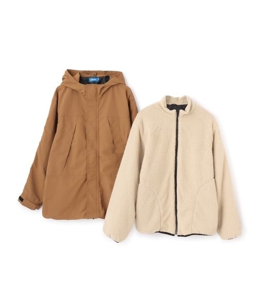 GLAZOS（グラソス）の「3WAYアウター（ブルゾン・キッズ・ブラック/ブラウン・160cm/170cm/150cm）」の8枚目の写真