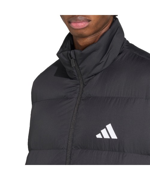 adidas（アディダス）の「アディダス adidas エッセンシャルズ クライマウォーム スリーストライプス パファー ダウン ベスト（ダウンベスト・メンズ・ブラック/オフホワイト・S/L/LL/3L/M）」の10枚目の写真