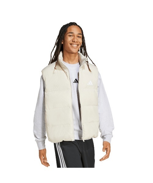 adidas（アディダス）の「アディダス adidas エッセンシャルズ クライマウォーム スリーストライプス パファー ダウン ベスト（ダウンベスト・メンズ・ブラック/オフホワイト・S/L/LL/3L/M）」の3枚目の写真