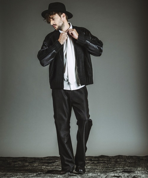 NO ID.（ノーアイディ）の「【NO ID.】Docking Knit Souvenir Jacket / ドッキング ニット スーベニア ジャケット（ブルゾン・メンズ・シルバー/ブラック・ONE SIZE）」の17枚目の写真