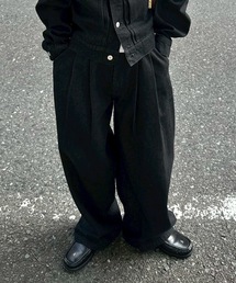 UNDERSTATEMENTs（アンダーステイトメント）の「【ユニセックス】2タックワイドカーブデニムパンツ（デニムパンツ・レディース）」