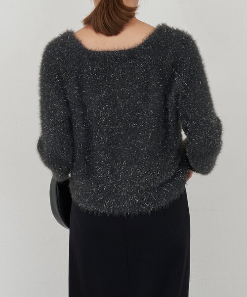 SHENERY（シーナリー）の「ラメシャギーニットカーデ（カーディガン/ボレロ・レディース・グレー系その他/ブラウン/ライトグレー・FREE）」の8枚目の写真