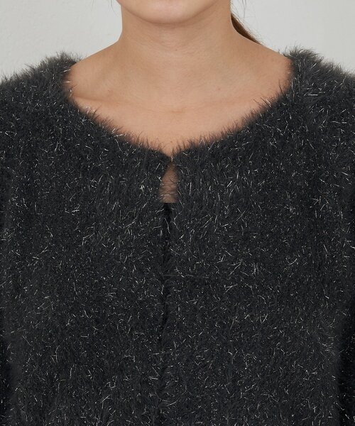 SHENERY（シーナリー）の「ラメシャギーニットカーデ（カーディガン/ボレロ・レディース・グレー系その他/ブラウン/ライトグレー・FREE）」の13枚目の写真