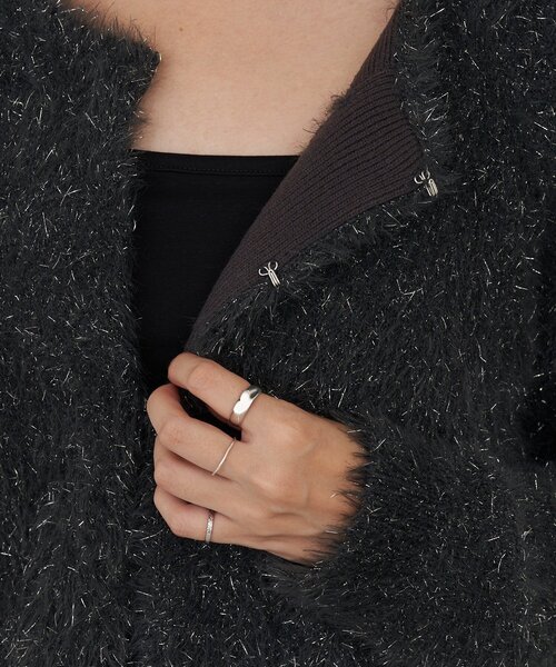 SHENERY（シーナリー）の「ラメシャギーニットカーデ（カーディガン/ボレロ・レディース・グレー系その他/ブラウン/ライトグレー・FREE）」の14枚目の写真