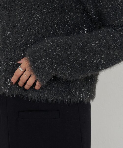 SHENERY（シーナリー）の「ラメシャギーニットカーデ（カーディガン/ボレロ・レディース・グレー系その他/ブラウン/ライトグレー・FREE）」の15枚目の写真