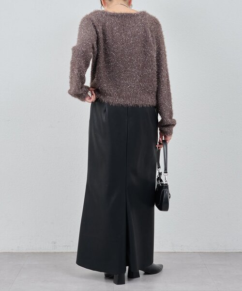 SHENERY（シーナリー）の「ラメシャギーニットカーデ（カーディガン/ボレロ・レディース・グレー系その他/ブラウン/ライトグレー・FREE）」の17枚目の写真