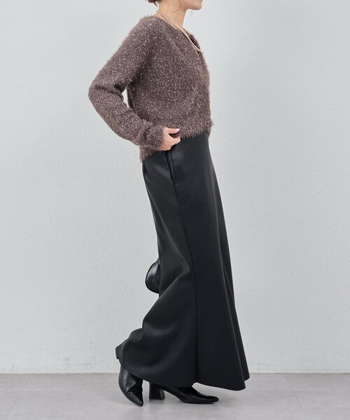 SHENERY（シーナリー）の「ラメシャギーニットカーデ（カーディガン/ボレロ・レディース・グレー系その他/ブラウン/ライトグレー・FREE）」の20枚目の写真