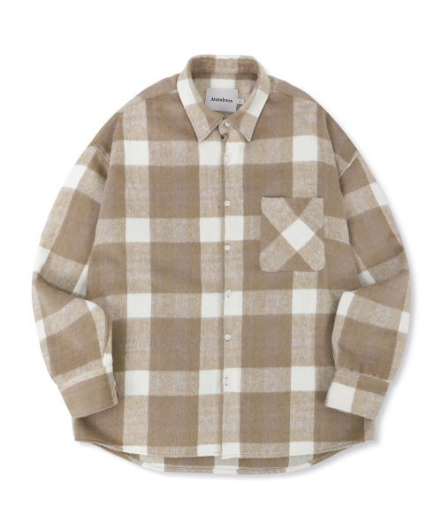 AVANDRESS(アバンドレス )の「Tyler Check Shirt BEIGE(シャツ/ブラウス・メンズ・Beige・MEDIUM/LARGE/X-LARGE)」の4枚目の写真