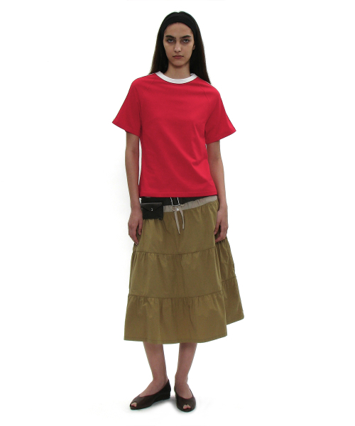 PARTIMENTO WOMEN(パルティメントウィメン)の「93ナンバリングショートスリーブTシャツ_レッド(Tシャツ/カットソー・レディース・その他・SMALL/MEDIUM)」の5枚目の写真