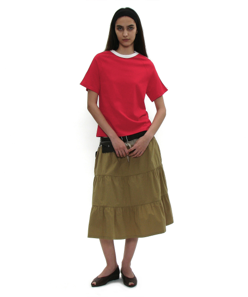 PARTIMENTO WOMEN(パルティメントウィメン)の「93ナンバリングショートスリーブTシャツ_レッド(Tシャツ/カットソー・レディース・その他・SMALL/MEDIUM)」の7枚目の写真