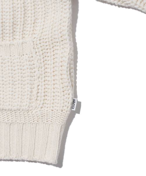 YOUHEE（ユヒ）の「ROPE HOOD ZIP-UP KNIT IVORY（パーカー・レディース・その他・FREE）」の8枚目の写真