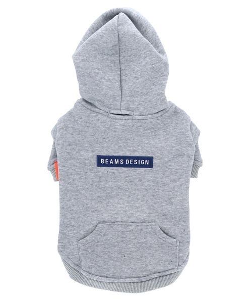 BEAMS DESIGN(ビームス デザイン)の「BEAMS DESIGN/スタンダードロゴパーカー(ペットウェア・メンズ・ブラック/ブルー/グレー・M/L/2L/3L/2M/XS/S)」の2枚目の写真