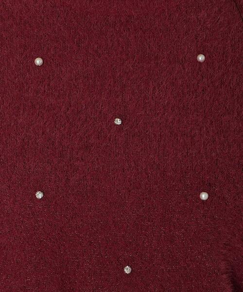 WILLSELECTION（ウィルセレクション）の「パールビジューフェザーニットトップス（ニット/セーター・レディース・オフホワイト/ブルー/ブラック/ボルドー・FREE）」の21枚目の写真