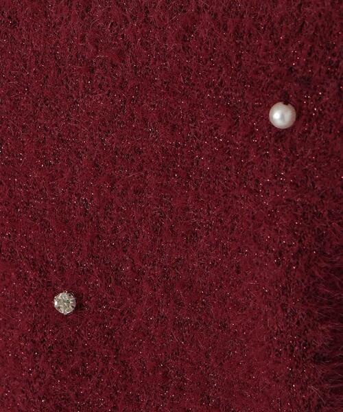 WILLSELECTION（ウィルセレクション）の「パールビジューフェザーニットトップス（ニット/セーター・レディース・オフホワイト/ブルー/ブラック/ボルドー・FREE）」の22枚目の写真