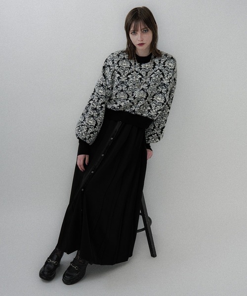 2WAYダマスクガラニットプルオーバー(HARE)（ニット/セーター）｜HARE