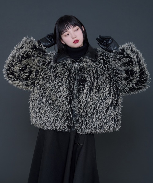 セール】フェイクファーブルゾン（ブルゾン）｜Ellno de Mavie