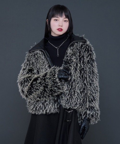 セール】フェイクファーブルゾン（ブルゾン）｜Ellno de Mavie