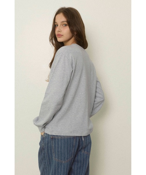 セール】Logo Long Sleeve Tee /裏毛素材 ロングスリーブトップス（T
