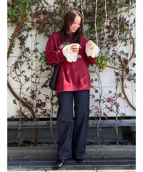 Ungrid（アングリッド）の「【Ca】ハイウエストルーズストレートデニム（デニムパンツ・レディース・インディゴブルー・25inch/24inch/26inch）」の7枚目の写真