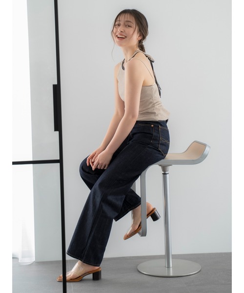 Ungrid（アングリッド）の「ハイウエストルーズストレートデニム（デニムパンツ・レディース・インディゴブルー・25inch/24inch/26inch）」の14枚目の写真