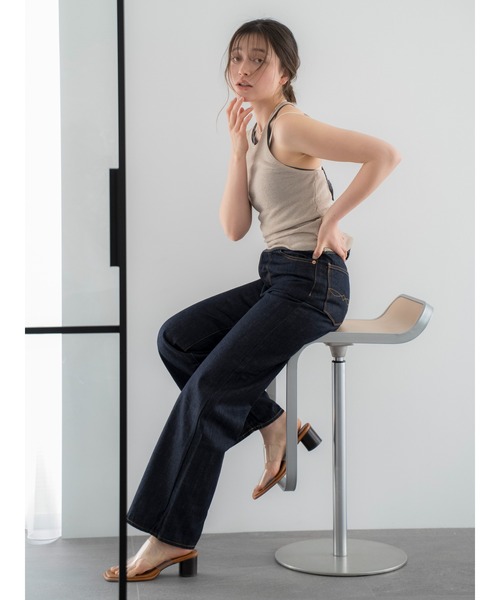 Ungrid（アングリッド）の「ハイウエストルーズストレートデニム（デニムパンツ・レディース・インディゴブルー・25inch/24inch/26inch）」の15枚目の写真