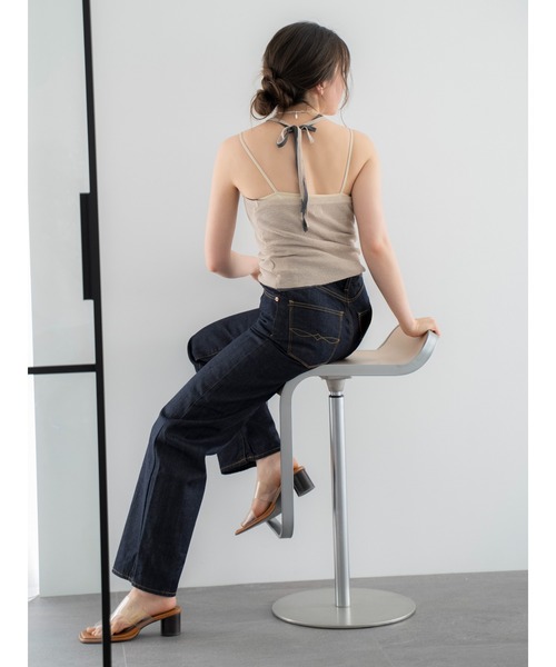 Ungrid（アングリッド）の「ハイウエストルーズストレートデニム（デニムパンツ・レディース・インディゴブルー・25inch/24inch/26inch）」の16枚目の写真