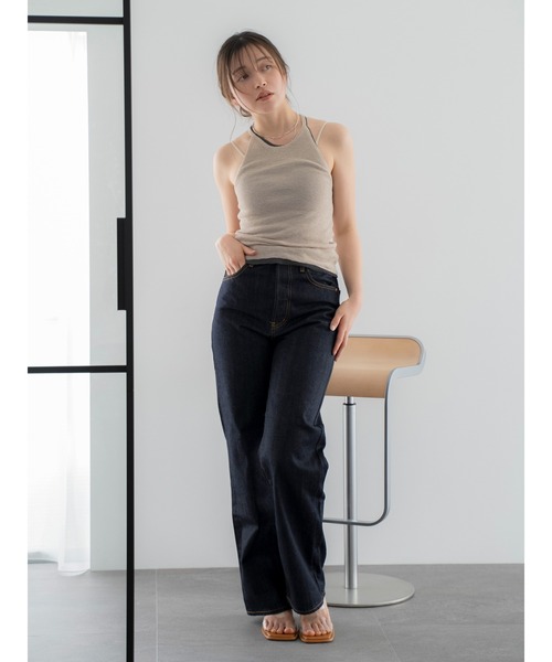 Ungrid（アングリッド）の「ハイウエストルーズストレートデニム（デニムパンツ・レディース・インディゴブルー・25inch/24inch/26inch）」の17枚目の写真