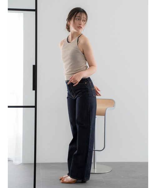 Ungrid（アングリッド）の「ハイウエストルーズストレートデニム（デニムパンツ・レディース・インディゴブルー・25inch/24inch/26inch）」の18枚目の写真