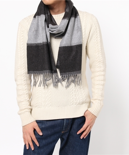 JOURNAL STANDARD(ジャーナルスタンダード)の「BEGG×JS/ベグ:別注星柄マフラー#(マフラー・メンズ・ネイビー/チャコールグレー/カーキ・FREE)」の6枚目の写真